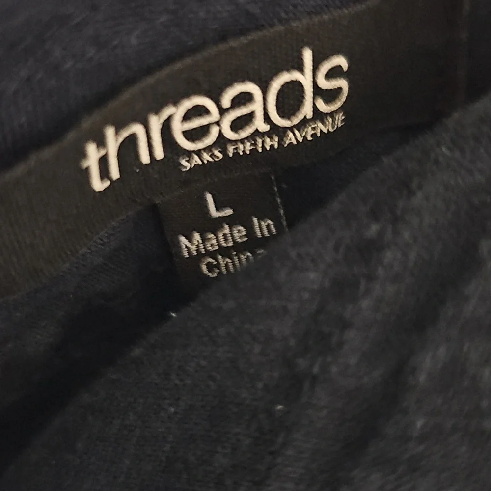 Threads Dark Blue Linen Pants - Picture 2 of 5